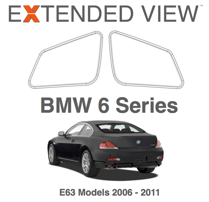 BMW 6 Series Blind Spot Mirrors | E63 Extended View™