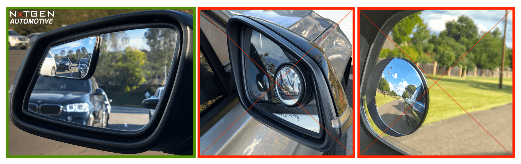 Blind Spot Mirrors- Compatible with BMW X1 E84 Extended View