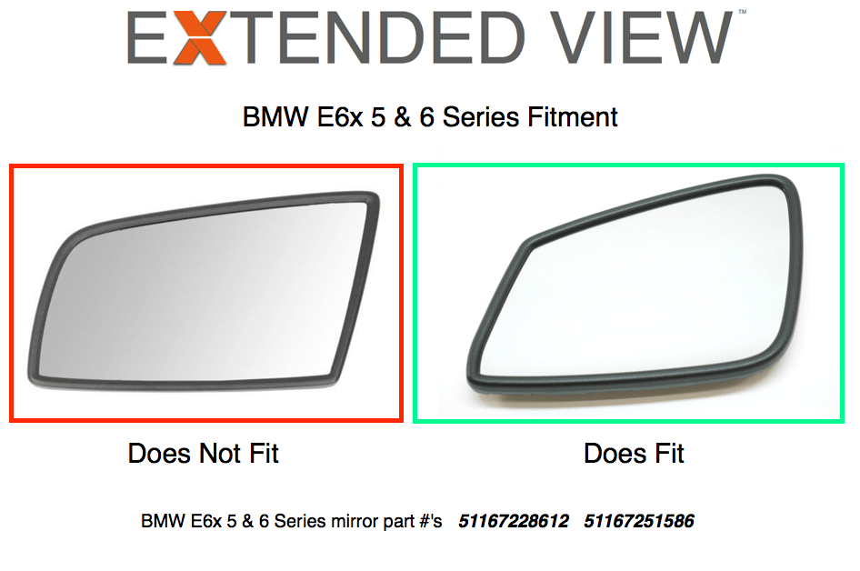 BMW 6 Series Blind Spot Mirrors | E63 Extended View™