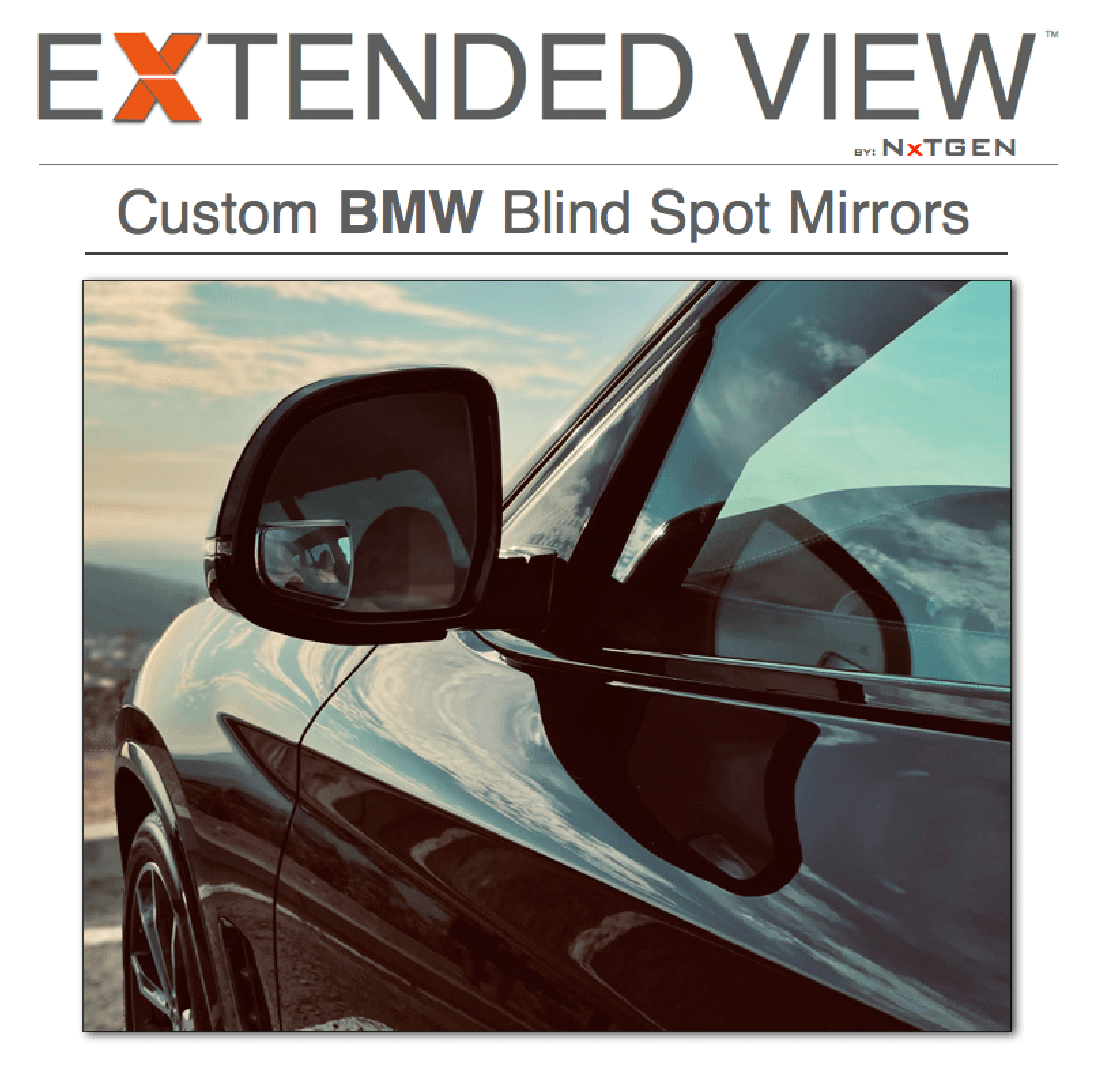 BMW X4 Blind Spot Mirrors | Extended View™