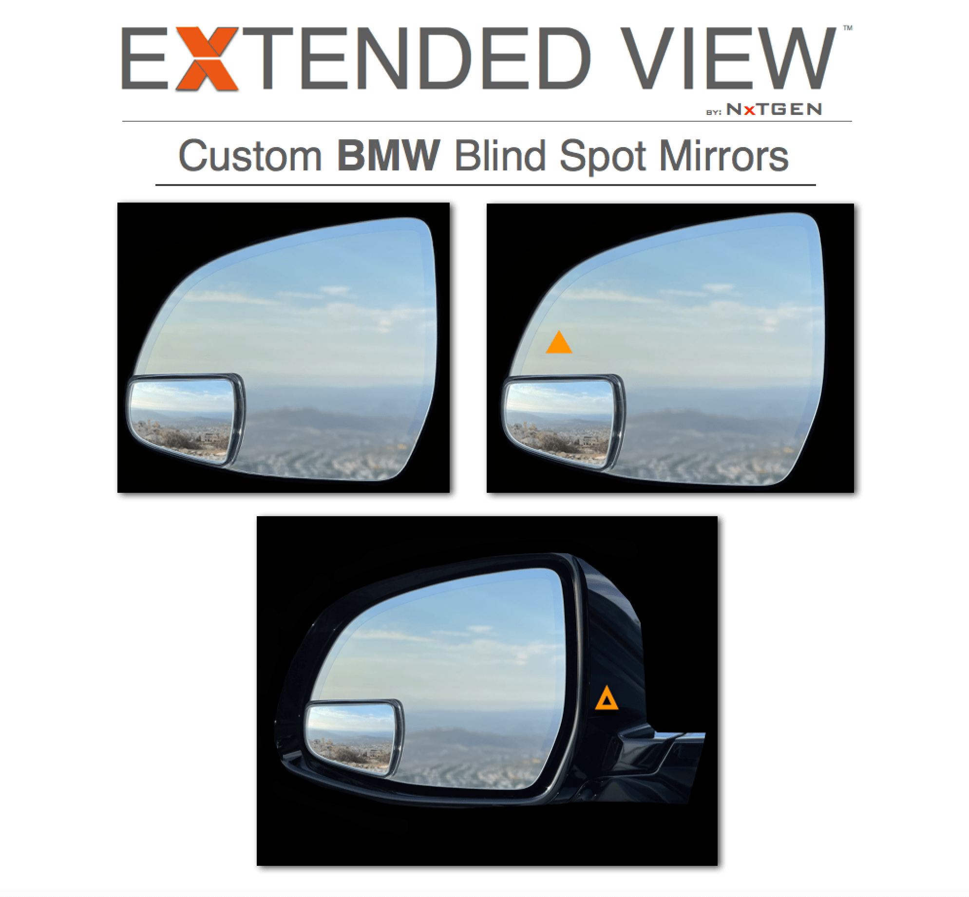 BMW X3 Blind Spot Mirrors | Extended View™