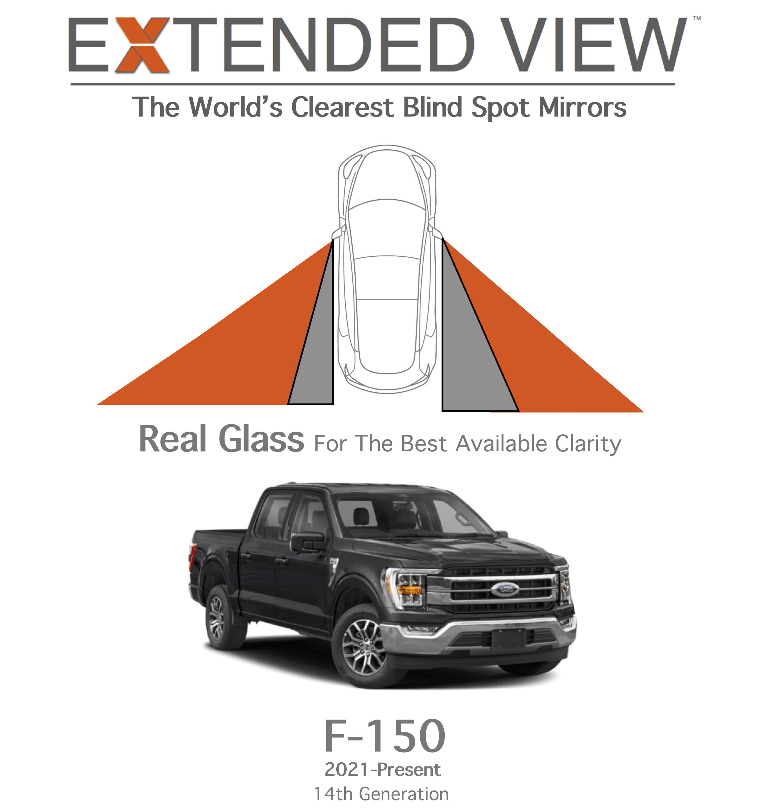 Ford F-150 Blind Spot Mirrors | Extended View™