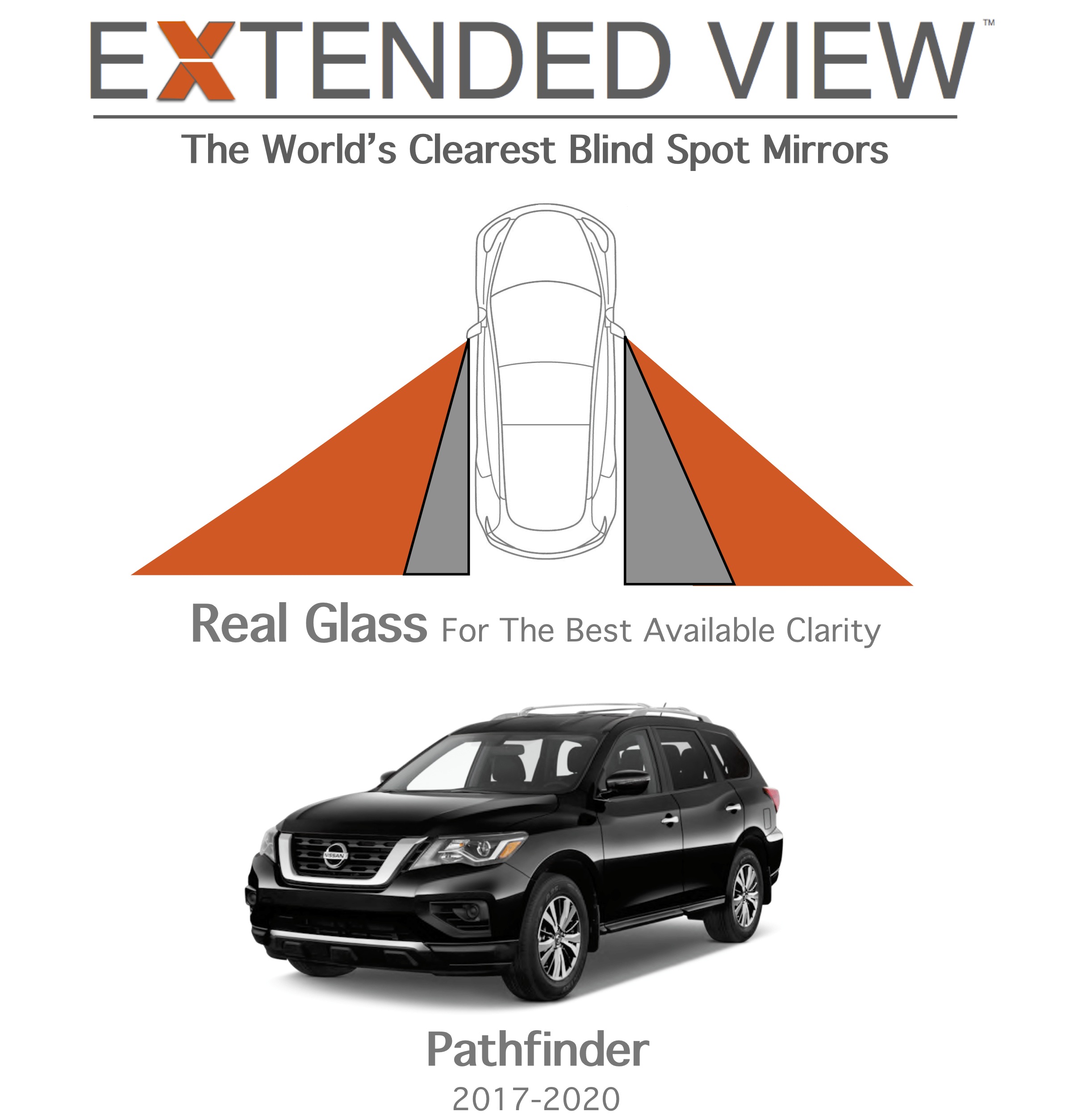 Nissan Pathfinder Blind Spot Mirrors | Extended View™
