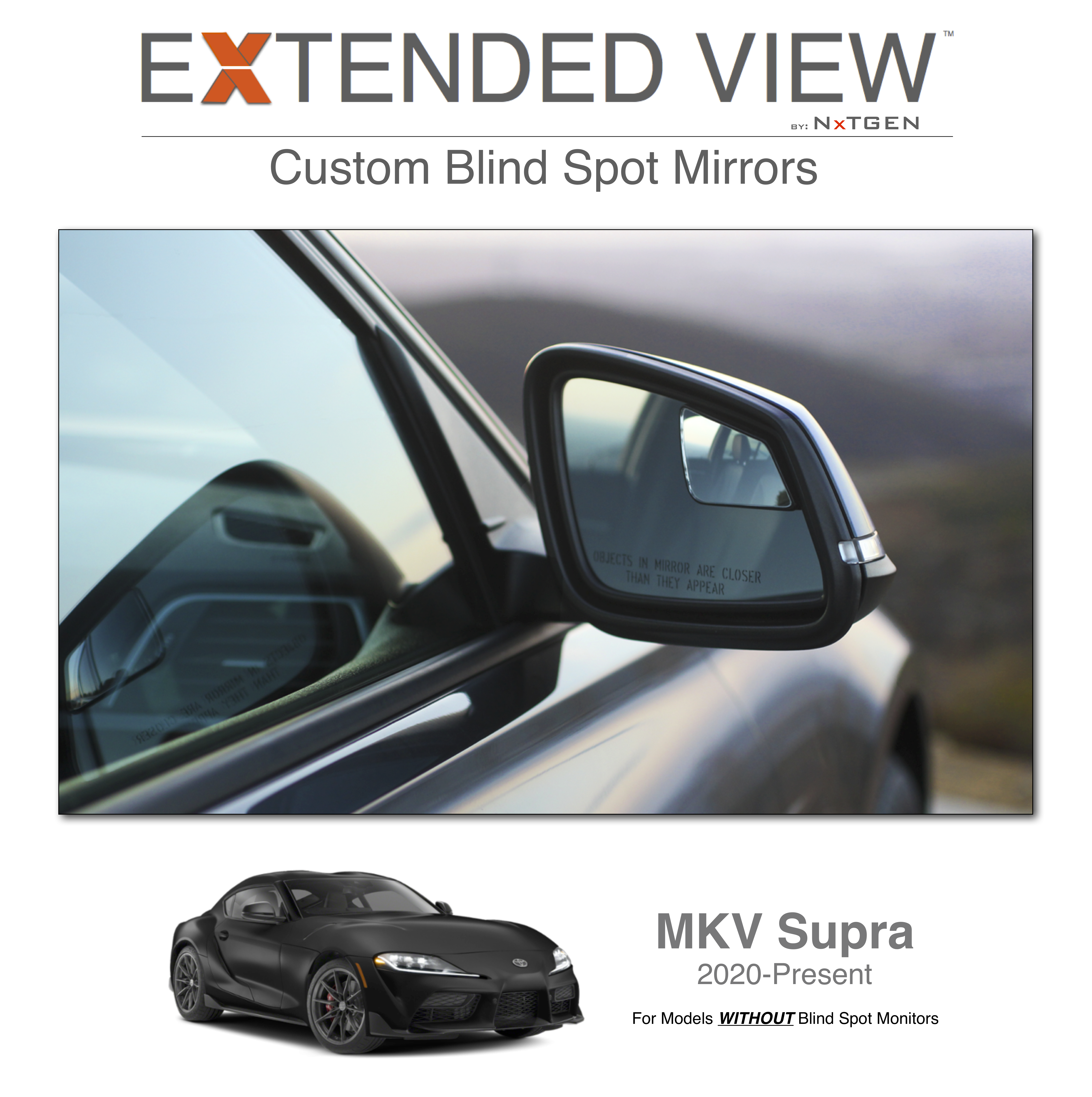 MKV Supra WITHOUT Blind Spot Monitors