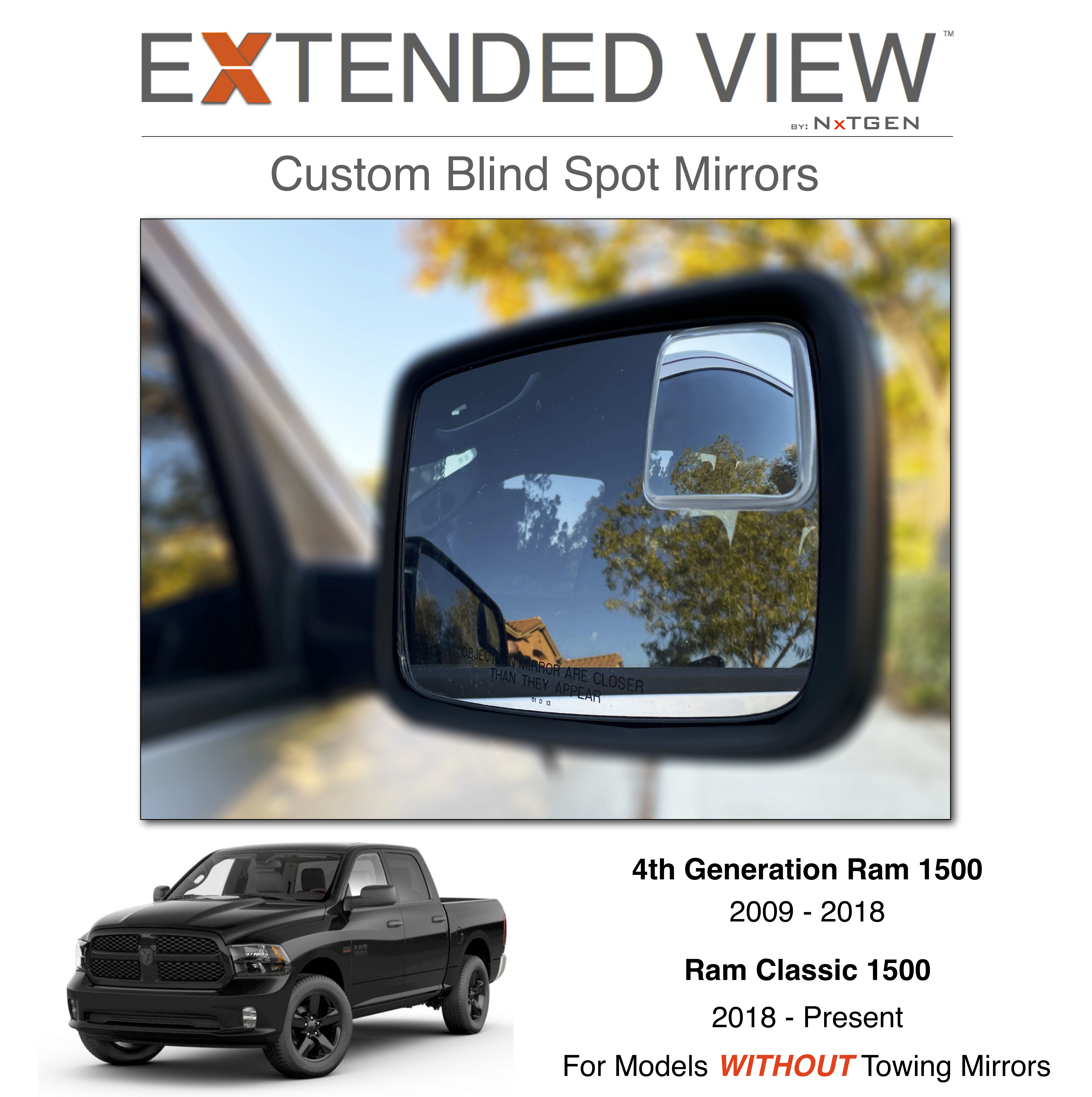 Ram Custom Blind Spot Mirrors