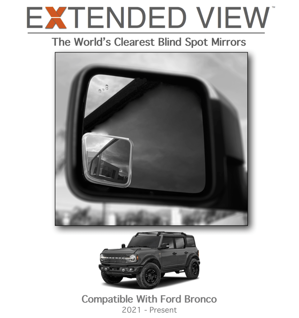 Ford Bronco Blind Spot Mirrors | Extended View™ 