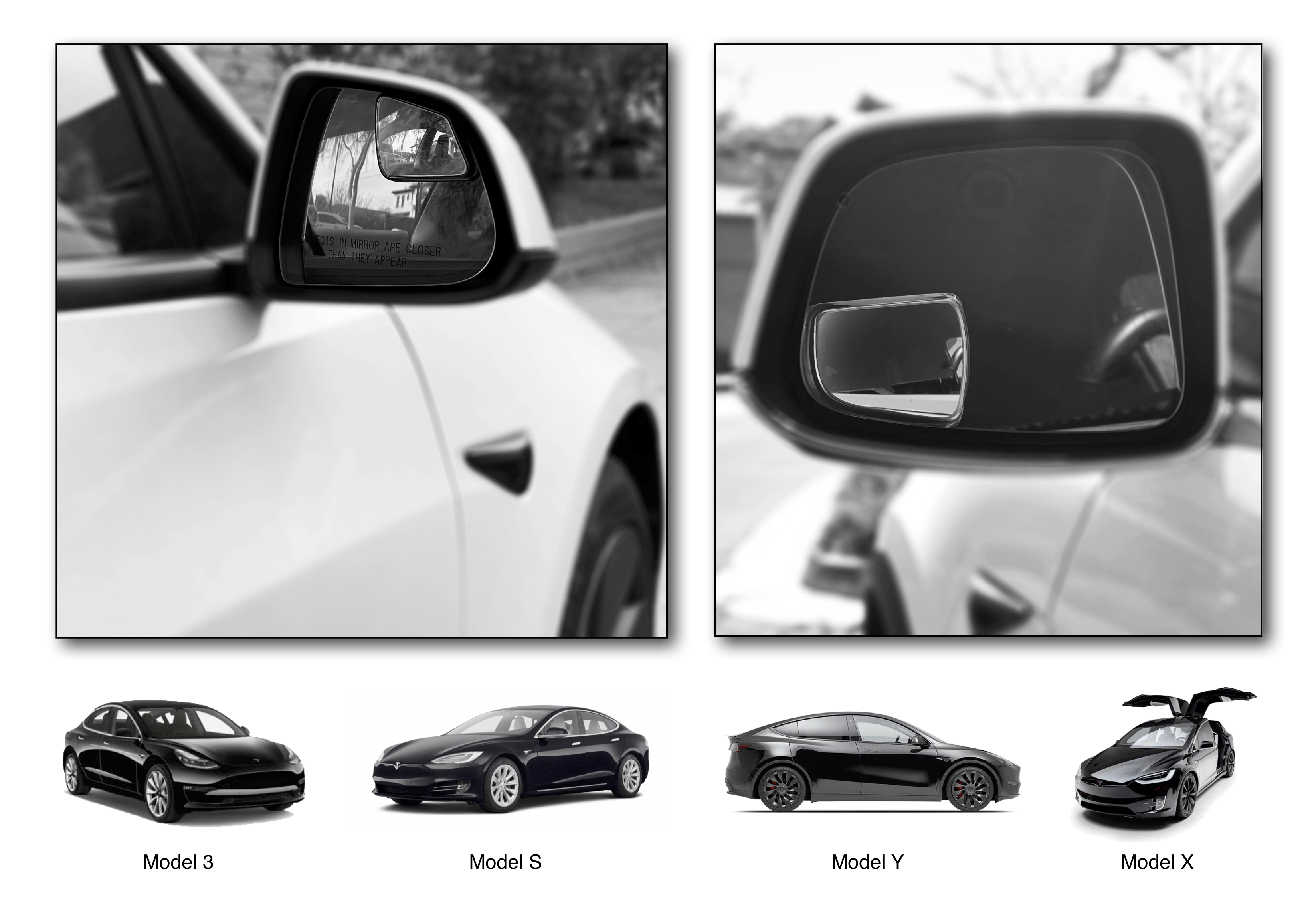 Tesla Blind Spot Mirrors